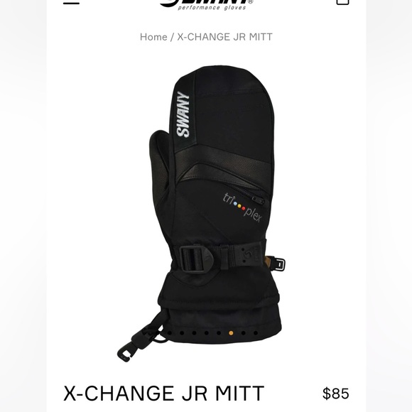 Swany Ski/Snowboard Mitts (Juniors) - Picture 4 of 5